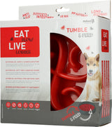 Eat Slow Live Longer Tumble Feeder, Rot, Ø 20 cm