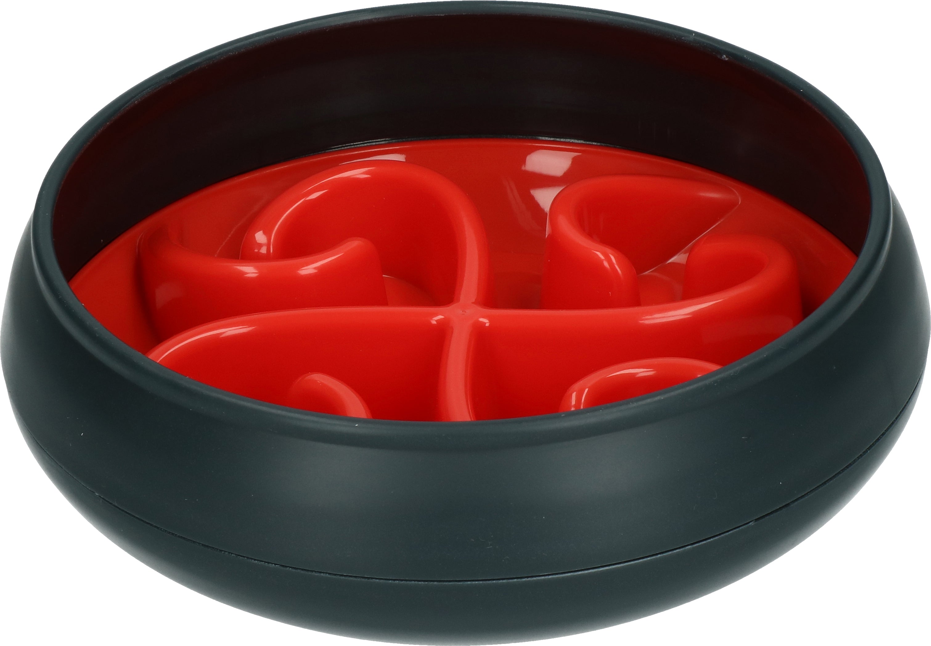 Eat Slow Live Longer Tumble Feeder, Rot, Ø 20 cm