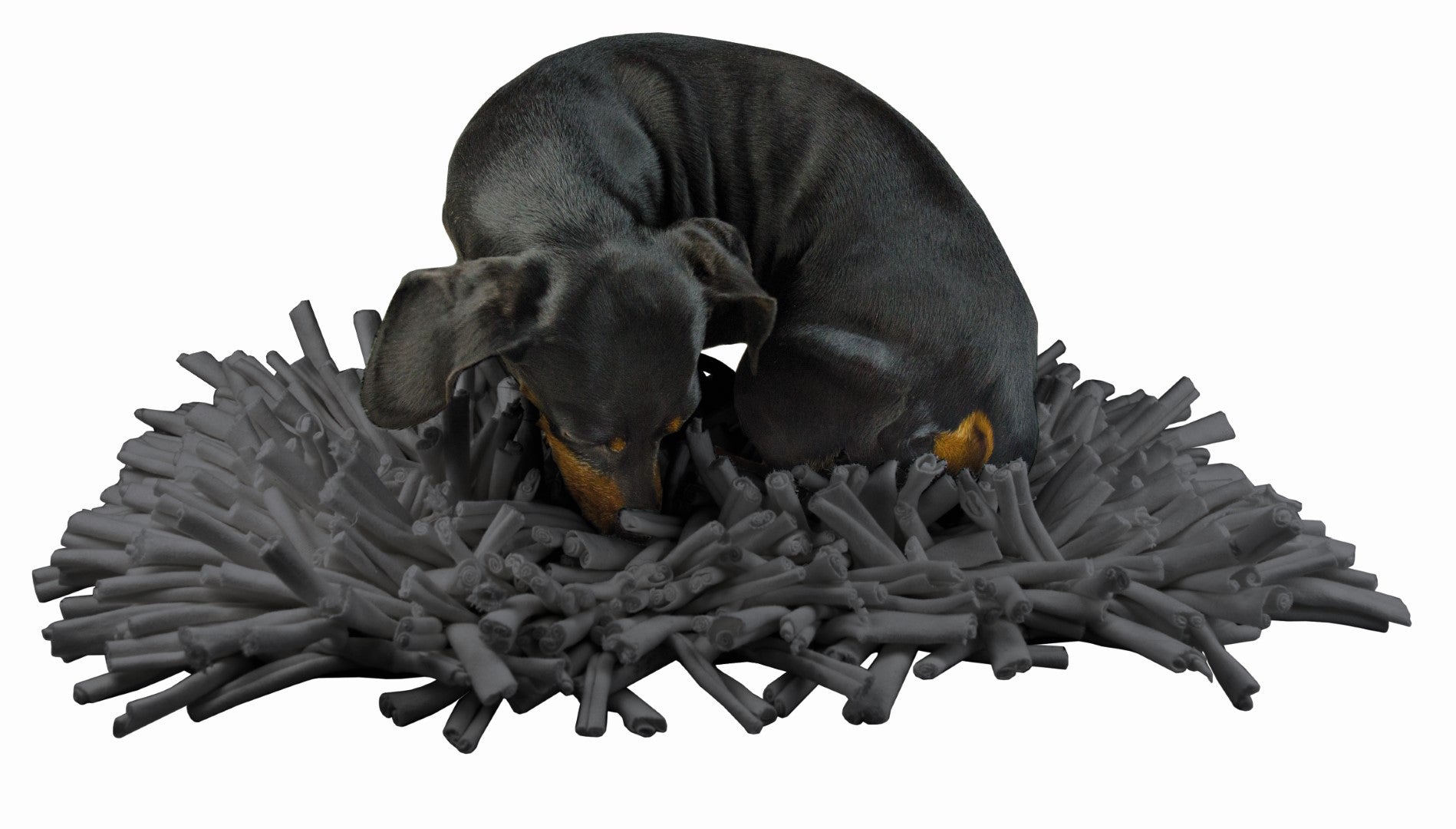 Eat Slow Live Longer Schnüffelmatte, Hund, Katze, grau, 44 x 28 cm