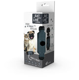 Eat Slow Live Longer Futterrolle, grau, S, 16,5 x Ø 7 cm