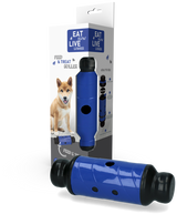 Eat Slow Live Longer Futter- und Snack-Roller, Blau, L, 23 cm, Ø 8 cm