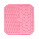 Eat Slow Live Longer Schleckmatte Duo, L, 30 x 30 cm, rosa, Silikon