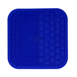 Eat Slow Live Longer Schleckmatte Duo, L, blau, 30 x 30 cm