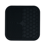 Eat Slow Live Longer Leckmatte Duo, L, 30 x 30 cm, Silikon, grau