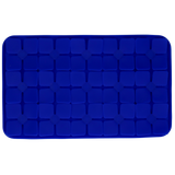 Eat Slow Live Longer Leckmatte, Silikon, Blumenform, blau, 21 x 34 cm