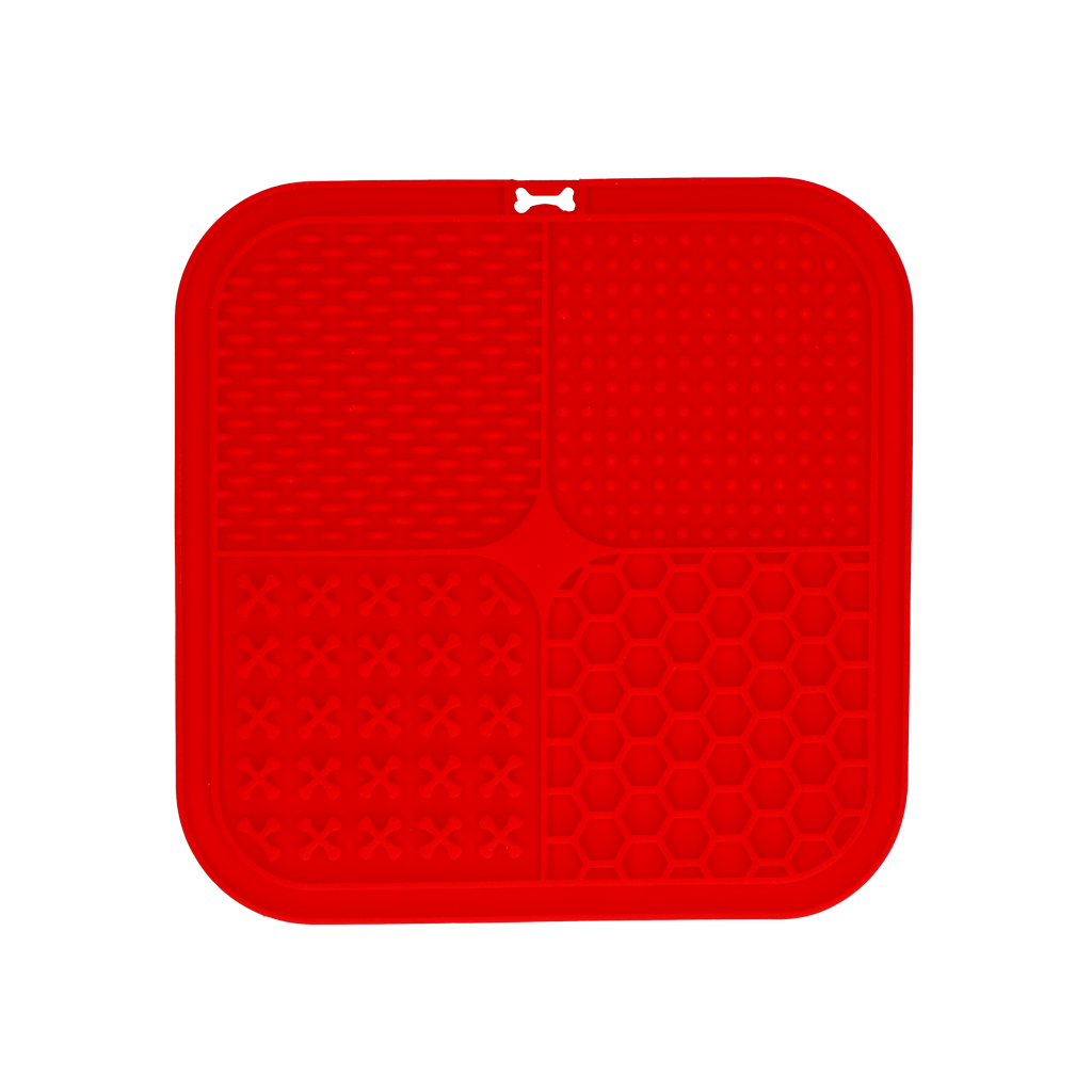 Eat Slow Live Longer Silikon Schleckmatte Quad 20 x 20 cm