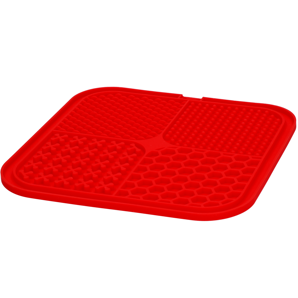 Eat Slow Live Longer Silikon Schleckmatte Quad 20 x 20 cm