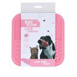 Eat Slow Live Longer Silikon Schleckmatte Quad 20 x 20 cm