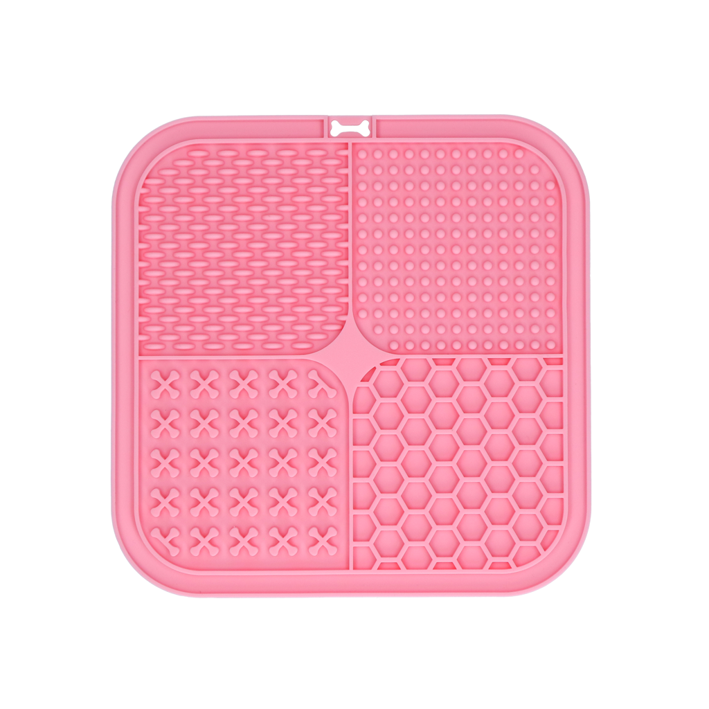 Eat Slow Live Longer Silikon Schleckmatte Quad 20 x 20 cm