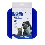 Eat Slow Live Longer Silikon Schleckmatte Quad 20 x 20 cm