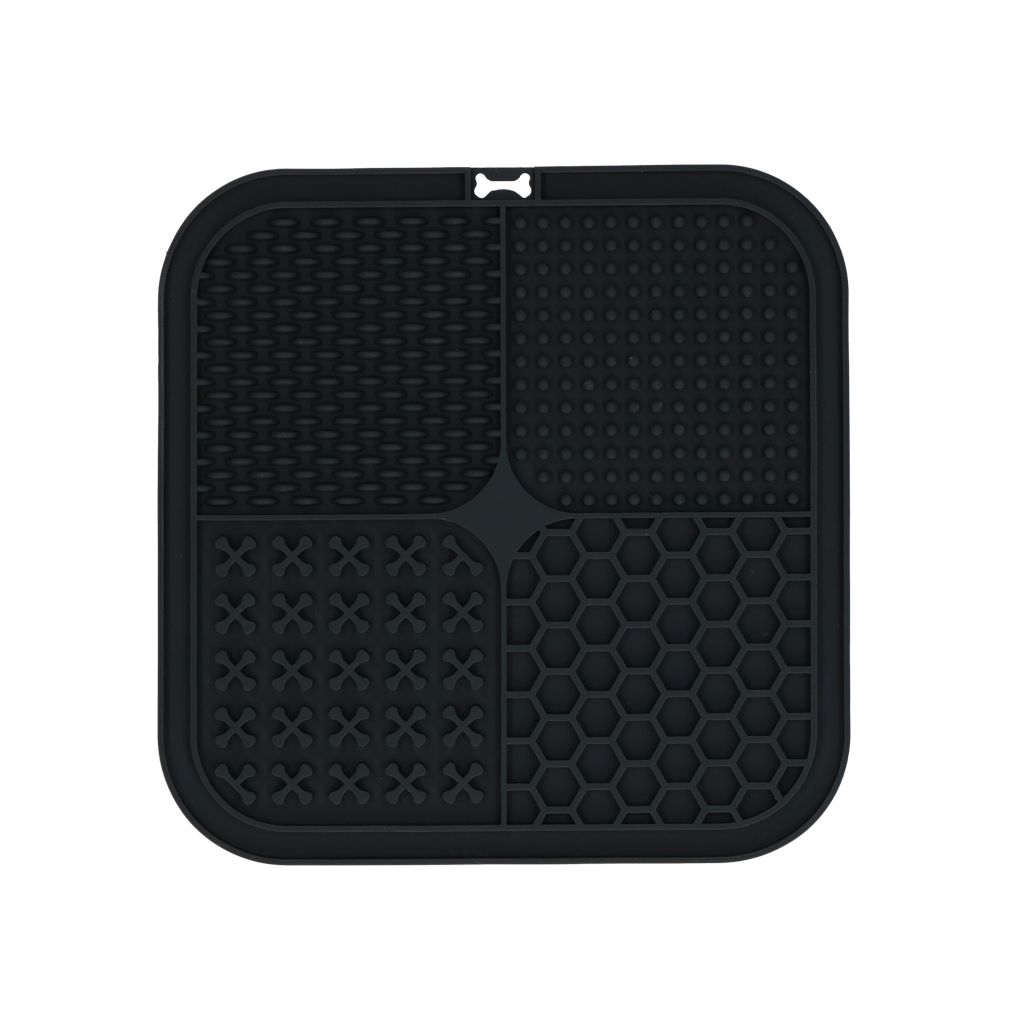 Eat Slow Live Longer Silikon Schleckmatte Quad 20 x 20 cm