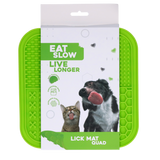 Eat Slow Live Longer Silikon Schleckmatte Quad 20 x 20 cm