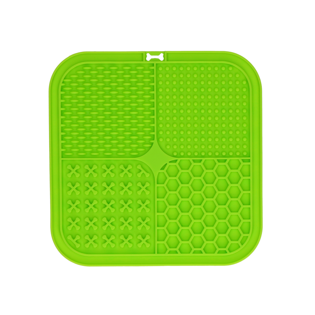 Eat Slow Live Longer Silikon Schleckmatte Quad 20 x 20 cm