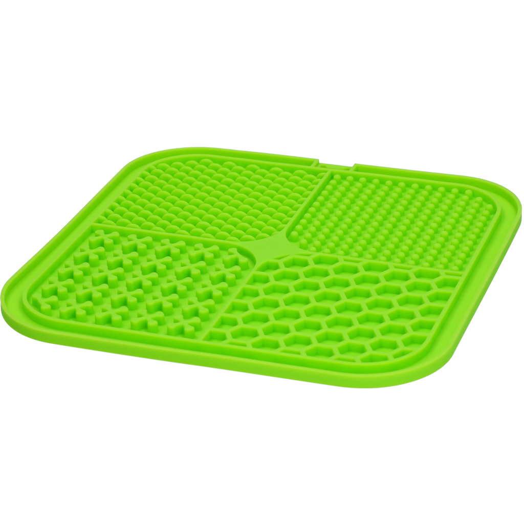 Eat Slow Live Longer Silikon Schleckmatte Quad 20 x 20 cm