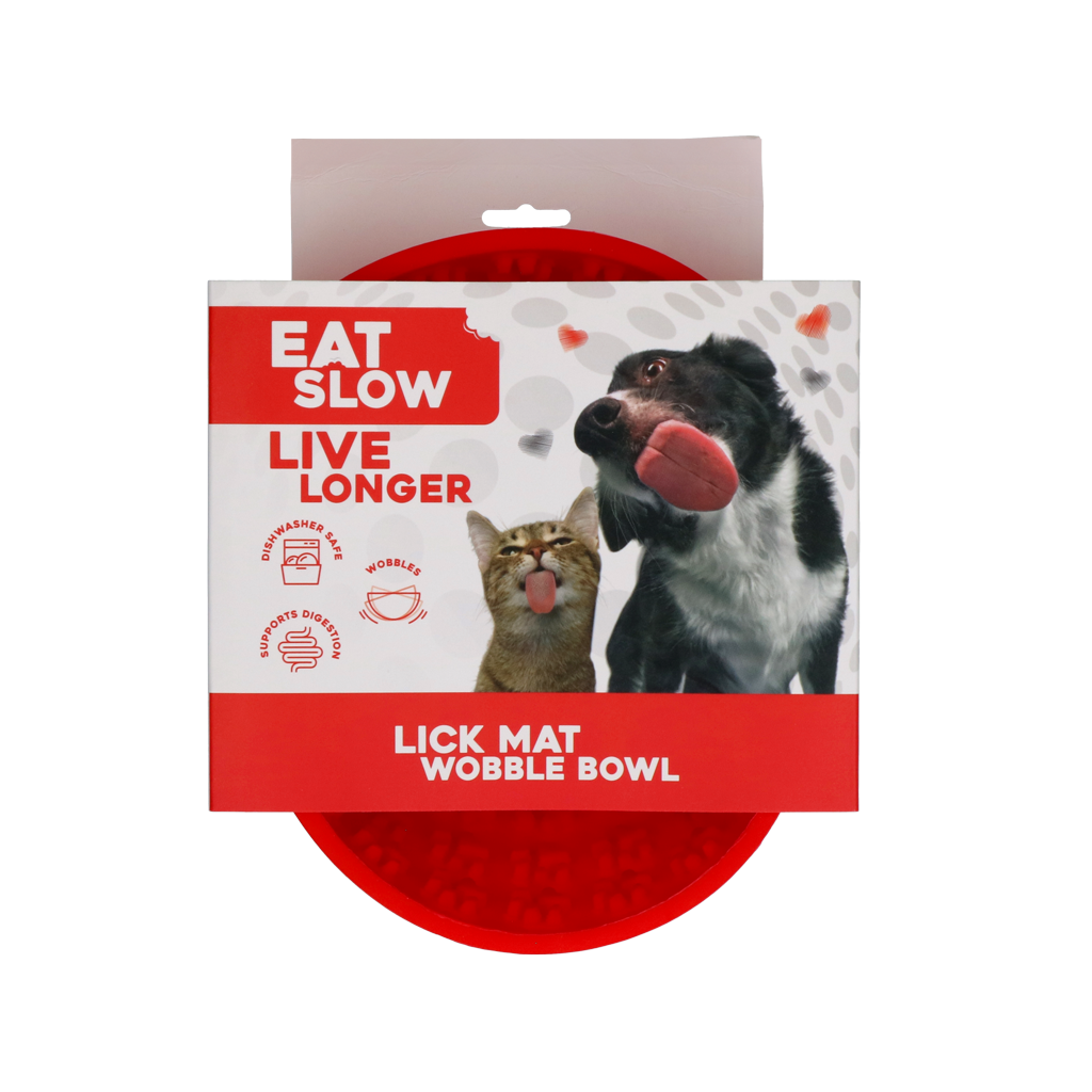 Eat Slow Live Longer Leckmatte Antischlingnapf aus Silikon Rund Ø 17 cm