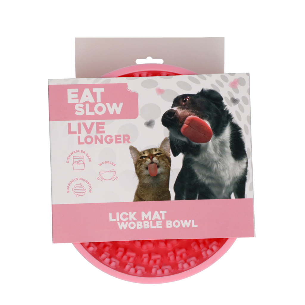 Eat Slow Live Longer Leckmatte Antischlingnapf aus Silikon Rund Ø 17 cm