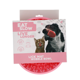 Eat Slow Live Longer Leckmatte Antischlingnapf aus Silikon Rund Ø 17 cm