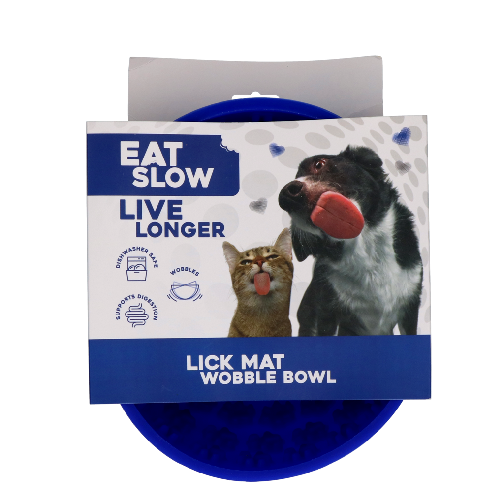 Eat Slow Live Longer Leckmatte Antischlingnapf aus Silikon Rund Ø 17 cm