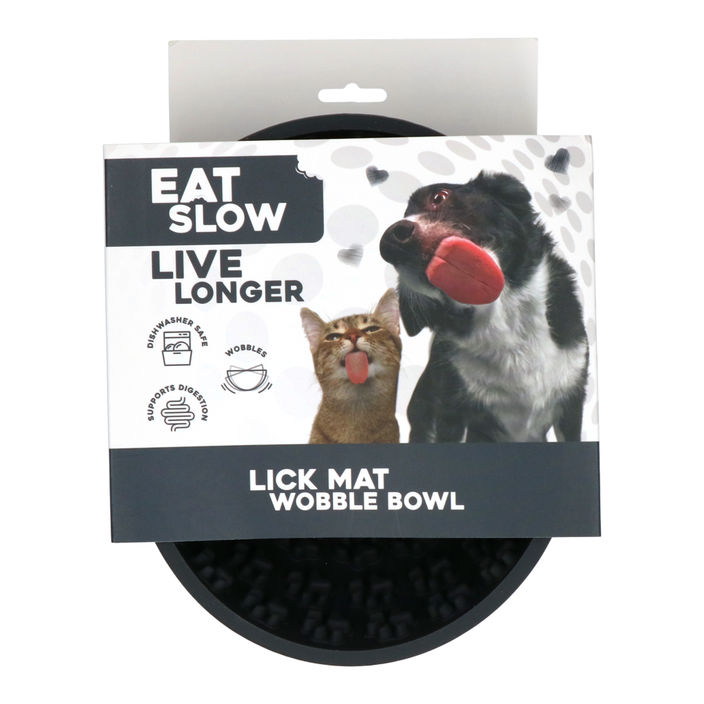 Eat Slow Live Longer Leckmatte Antischlingnapf aus Silikon Rund Ø 17 cm