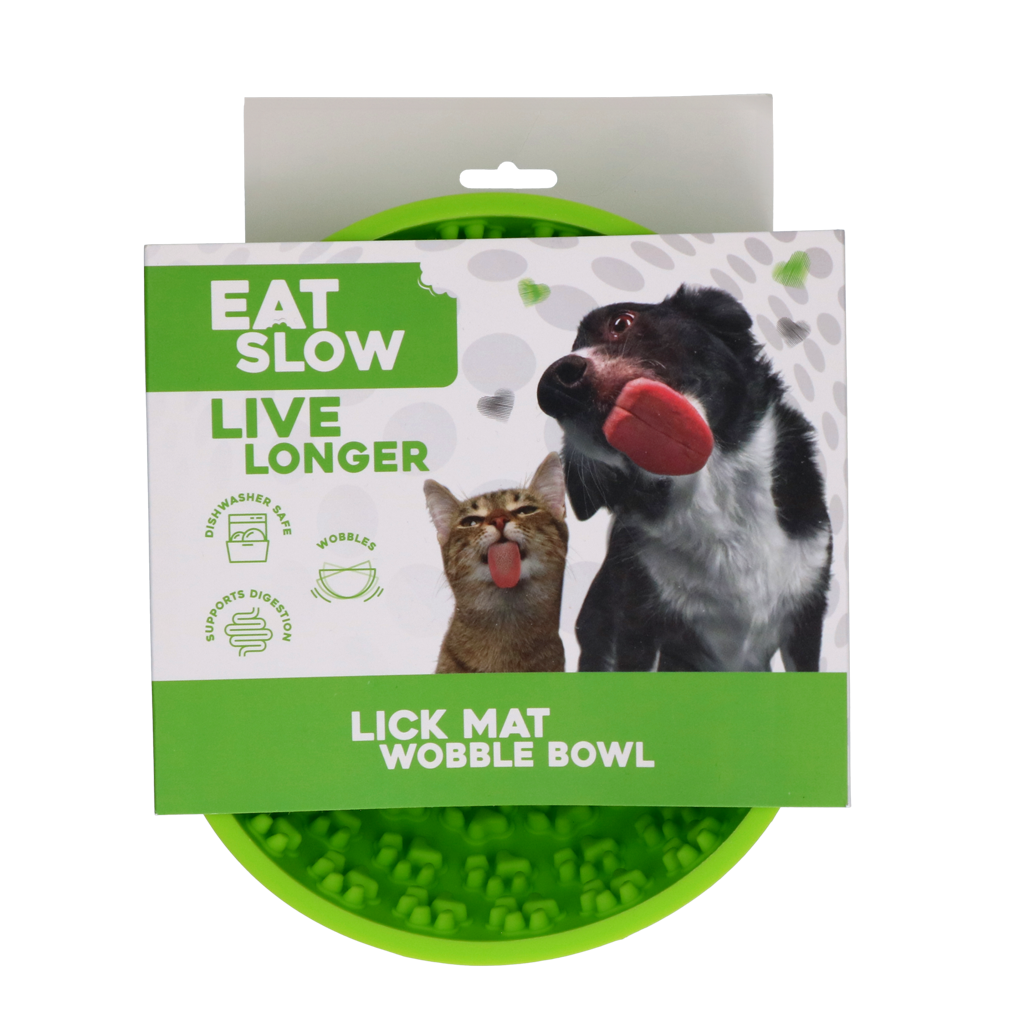 Eat Slow Live Longer Leckmatte Antischlingnapf aus Silikon Rund Ø 17 cm