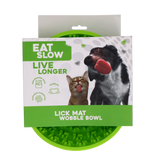 Eat Slow Live Longer Leckmatte Antischlingnapf aus Silikon Rund Ø 17 cm