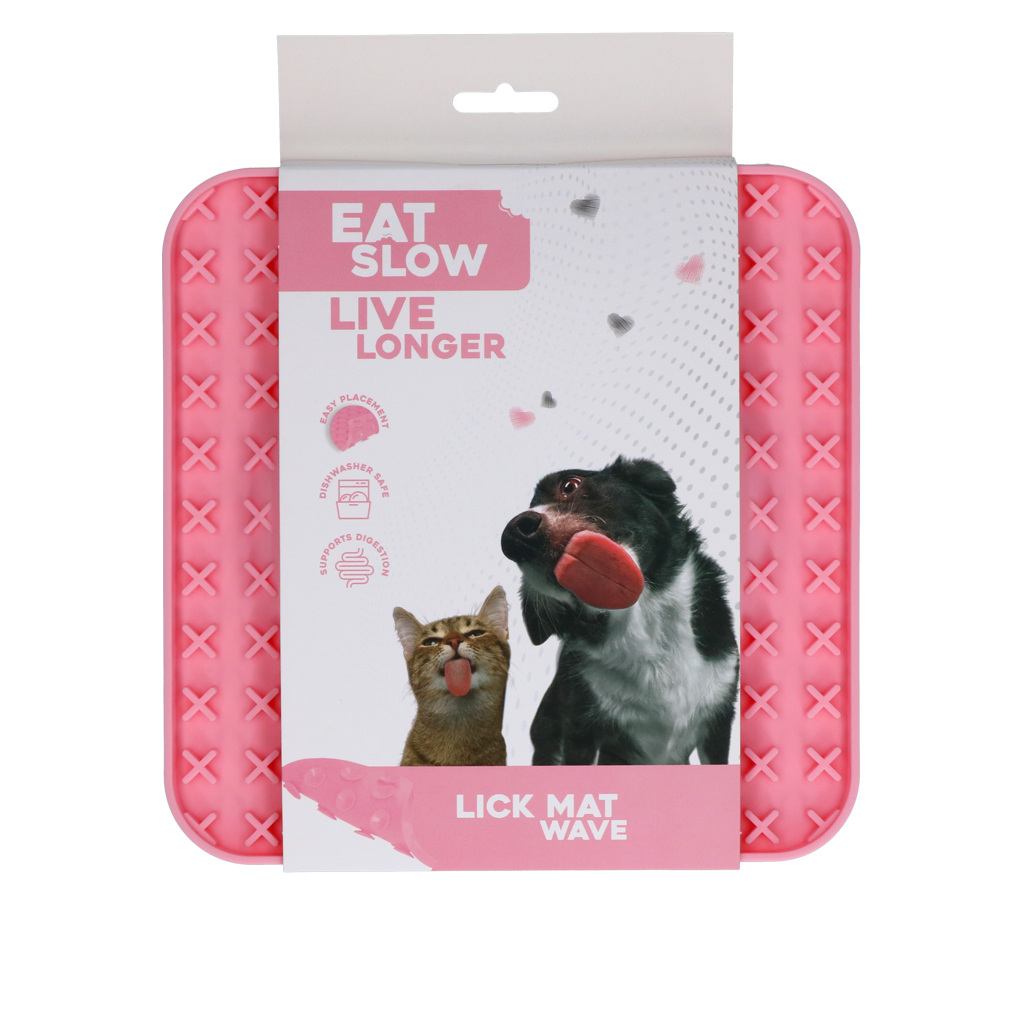 Eat Slow Live Longer Leckmatte Wave - Schleckmatte Snackmatte für Hunde