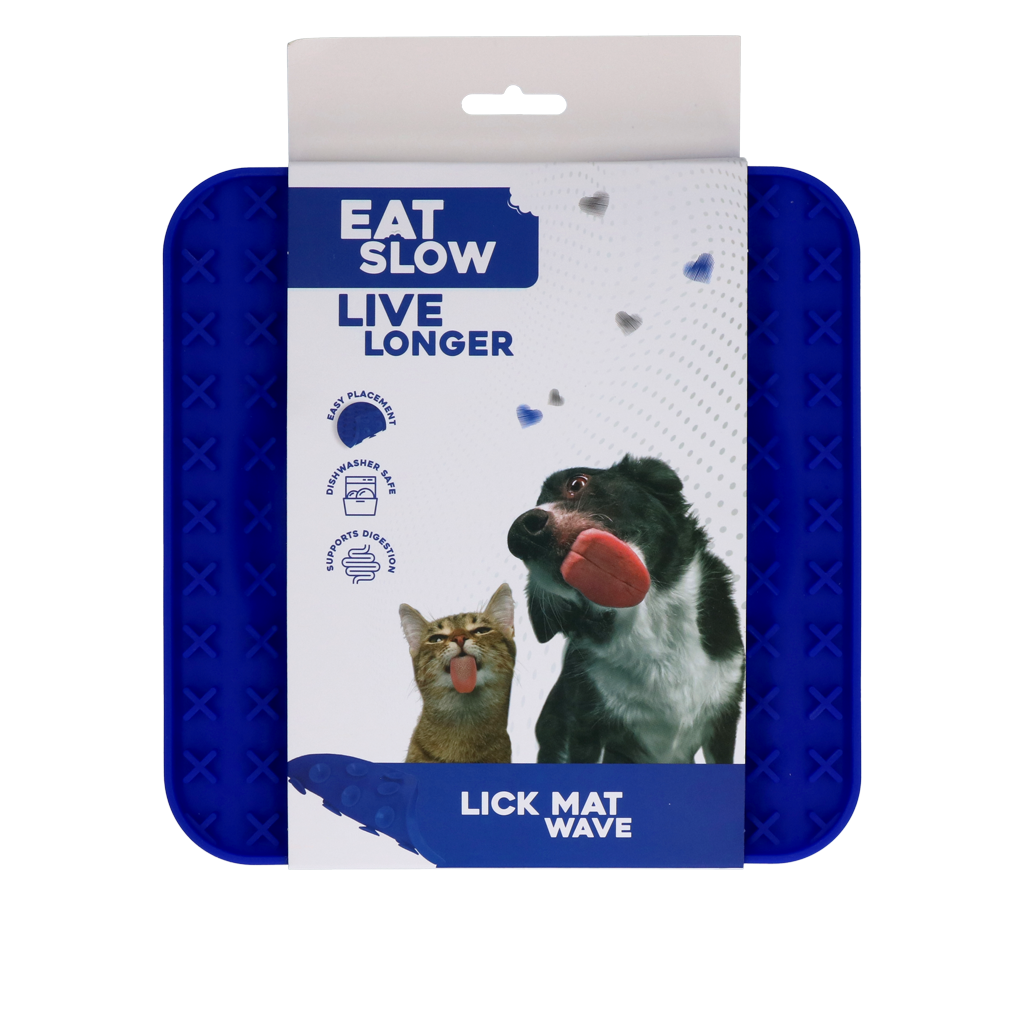Eat Slow Live Longer Leckmatte Wave - Schleckmatte Snackmatte für Hunde