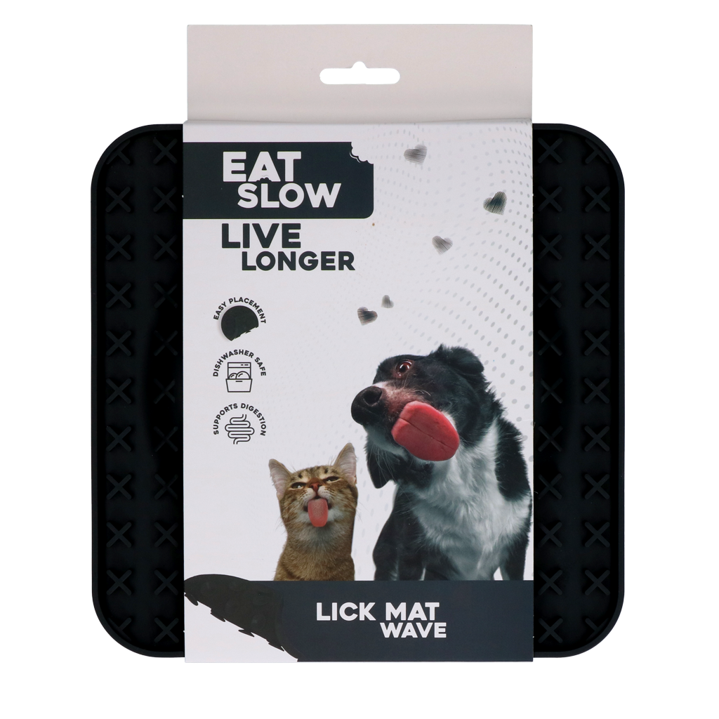 Eat Slow Live Longer Leckmatte Wave - Schleckmatte Snackmatte für Hunde