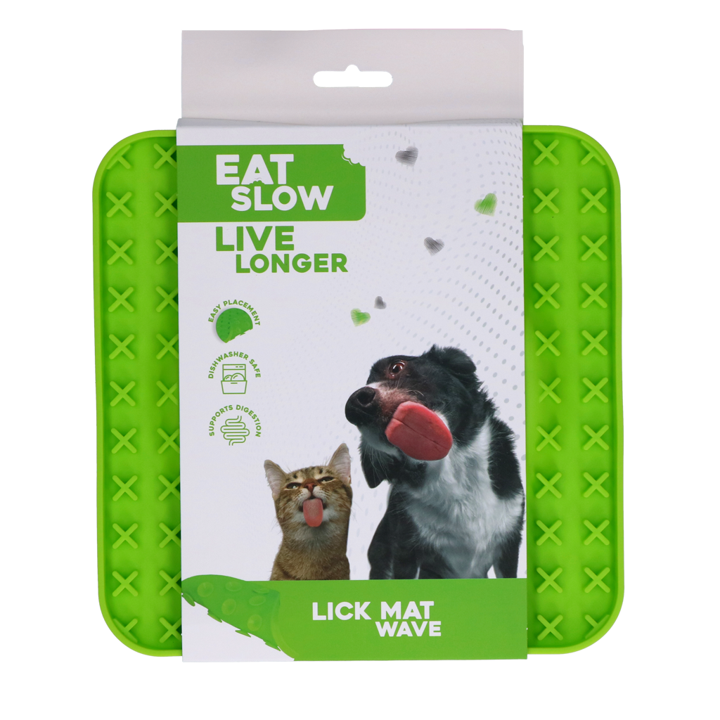 Eat Slow Live Longer Leckmatte Wave - Schleckmatte Snackmatte für Hunde