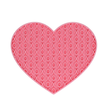 Eat Slow Live Longer Lovely Heart - Leckmatten Herz aus Silikon