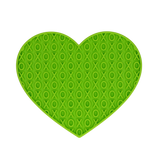 Eat Slow Live Longer Lovely Heart - Leckmatten Herz aus Silikon