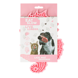 Eat Slow Live Longer Leckmatte Seepferdchen, Silikon, rosa, 22 x 16,5 cm