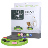 Eat Slow Live Longer Hundepuzzle, Antischlingnapf, rund