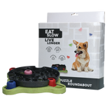 Eat Slow Live Longer Hundefutter-Puzzle, rund, Antischlingnapf