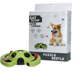 Eat Slow Live Longer Hunde Intelligenzspielzeug Puzzle Beetle, Antischlingnapf