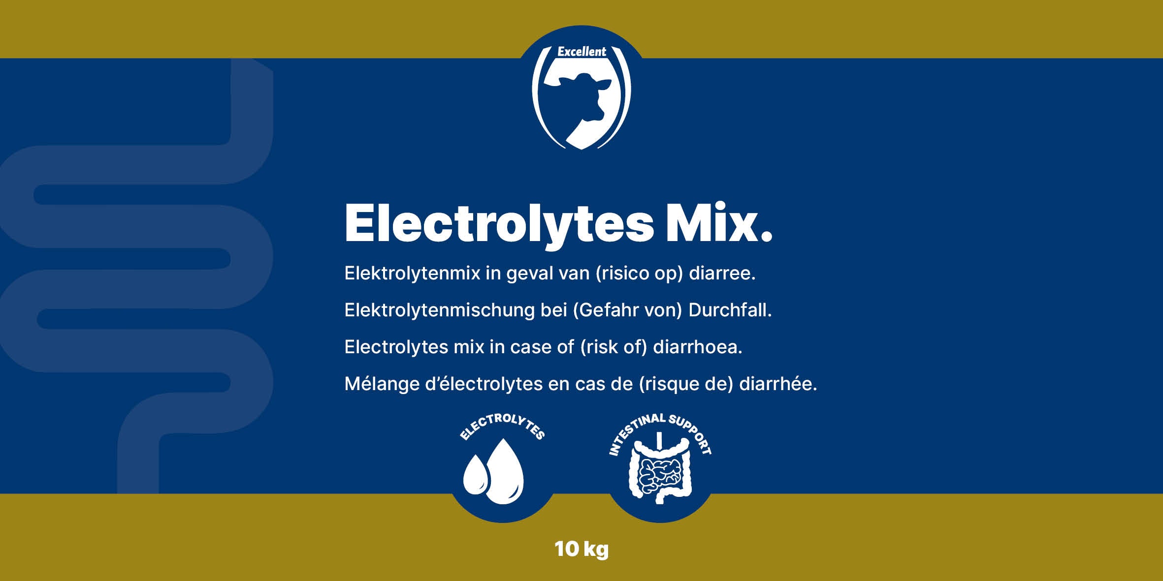 Excellent Elektrolytmischung, Diät-Ergänzungsfuttermittel für Kälber, Ferkel, Lämmer, Ziegenlämmer, Fohlen, 10 kg