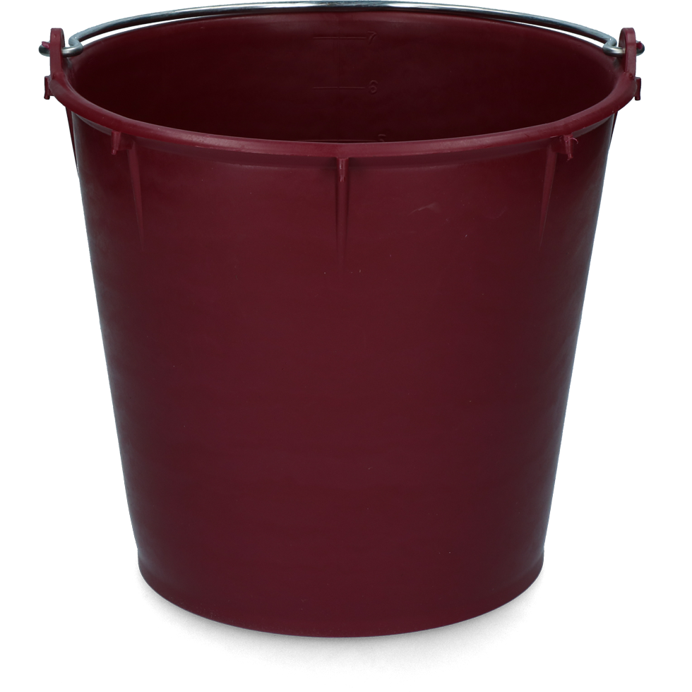 Eimer, 7 l, mit Griff, burgunderrot, LDPE