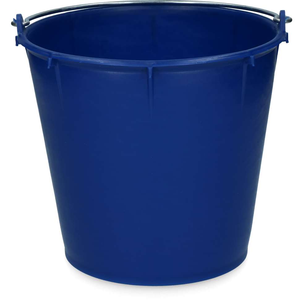 Vplast Eimer, 7 l, LDPE, galvanisierter Griff, dunkelblau
