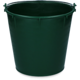 Vplast Eimer, LDPE, galvanisierter Griff, Maßangabe, grün, 7 l