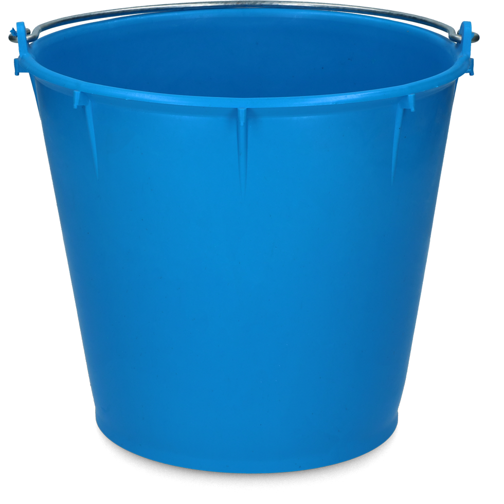 Vplast Eimer, 7 l, LDPE, galvanisierter Griff 5 mm, königsblau