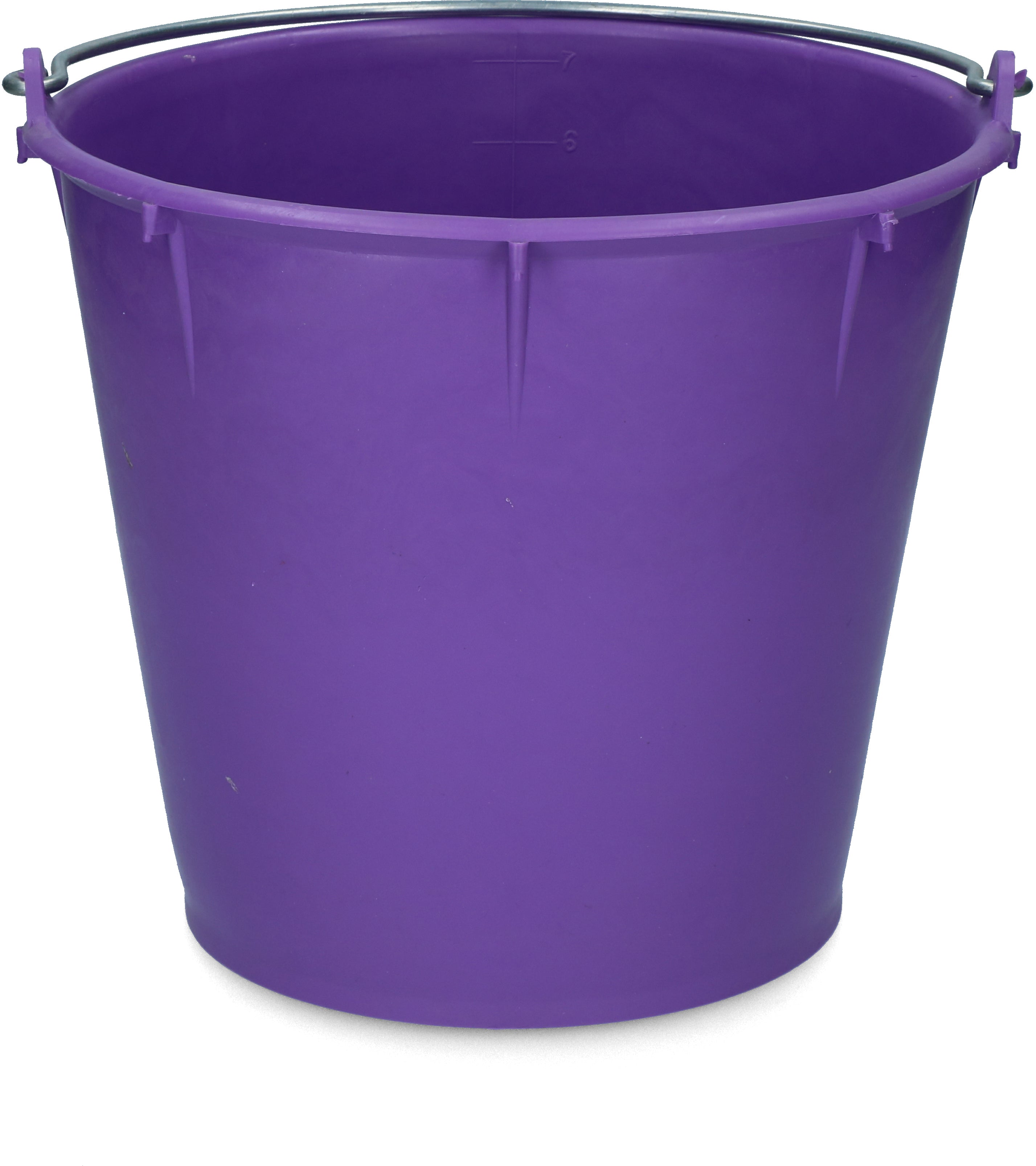 Vplast Eimer, LDPE, galvanisierter Griff, lila, 7 l