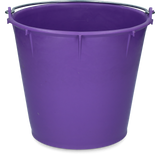 Vplast Eimer, LDPE, galvanisierter Griff, lila, 7 l