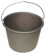 Vplast Eimer, Kunststoff, mit Maßandeutung, Henkel, grau, 20 l