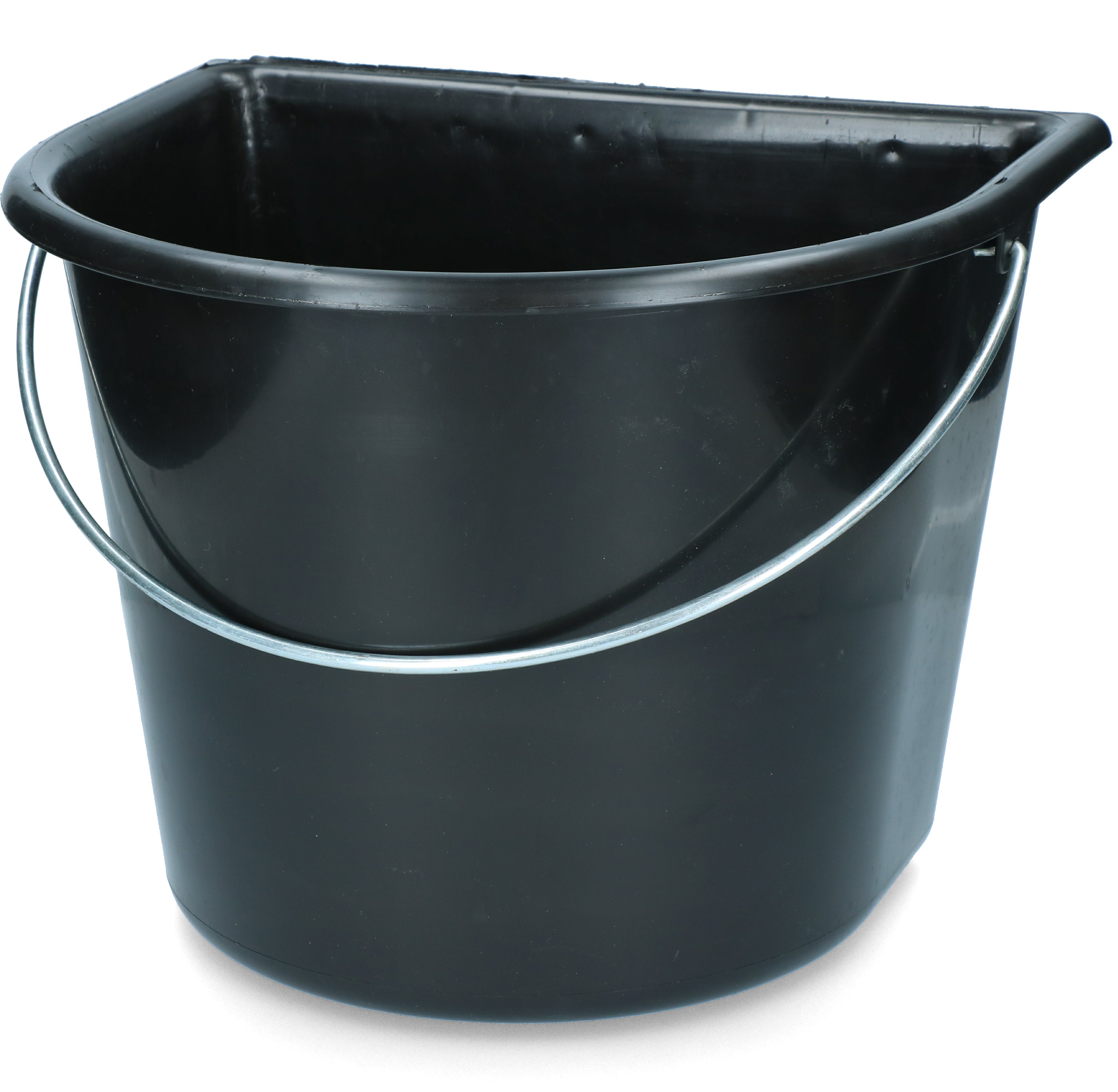 Eimer, flache Seite, 15 l, Schwarz