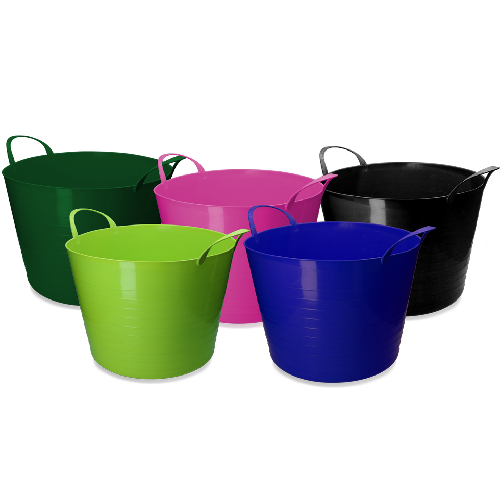 vPlast Flexi Eimer, 65 l, schwarz