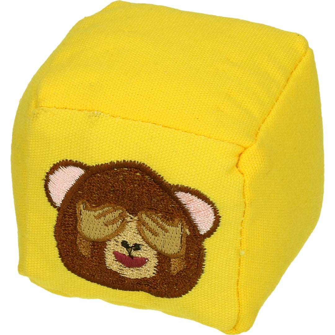Catmoji Katzenspielzeug Cube Monkey, MADNIP-Füllung, Ø 7 cm