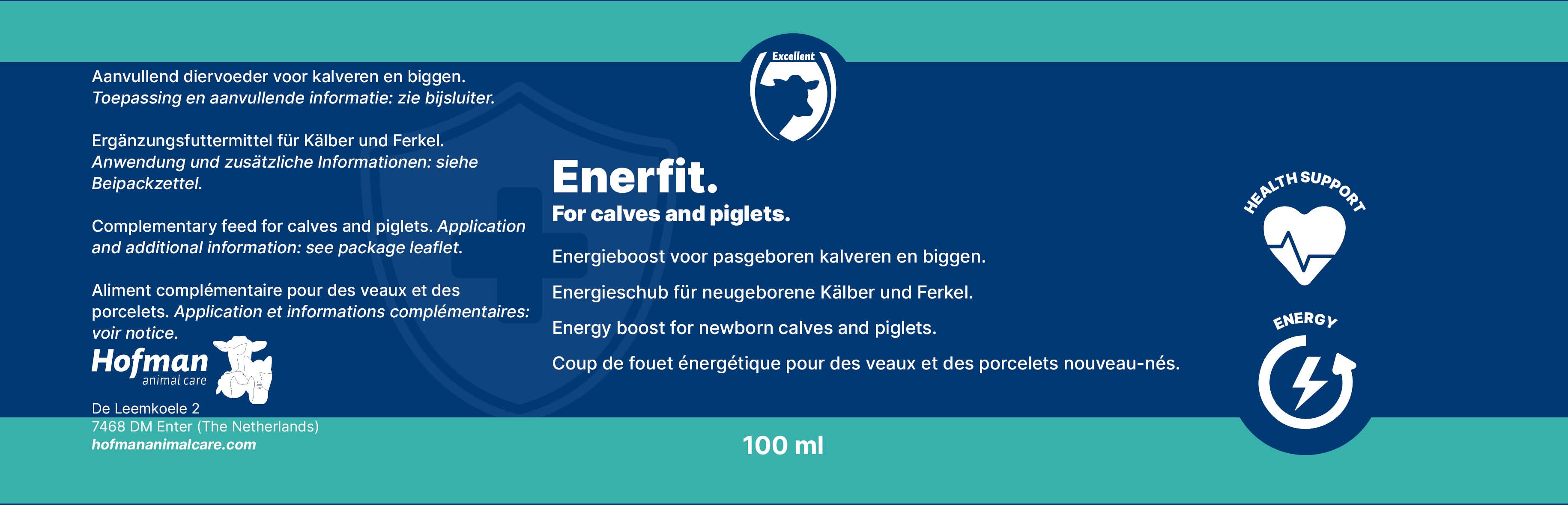 Excellent Enerfit Ergänzungsfuttermittel, Kalb, Ferkel, 100 ml