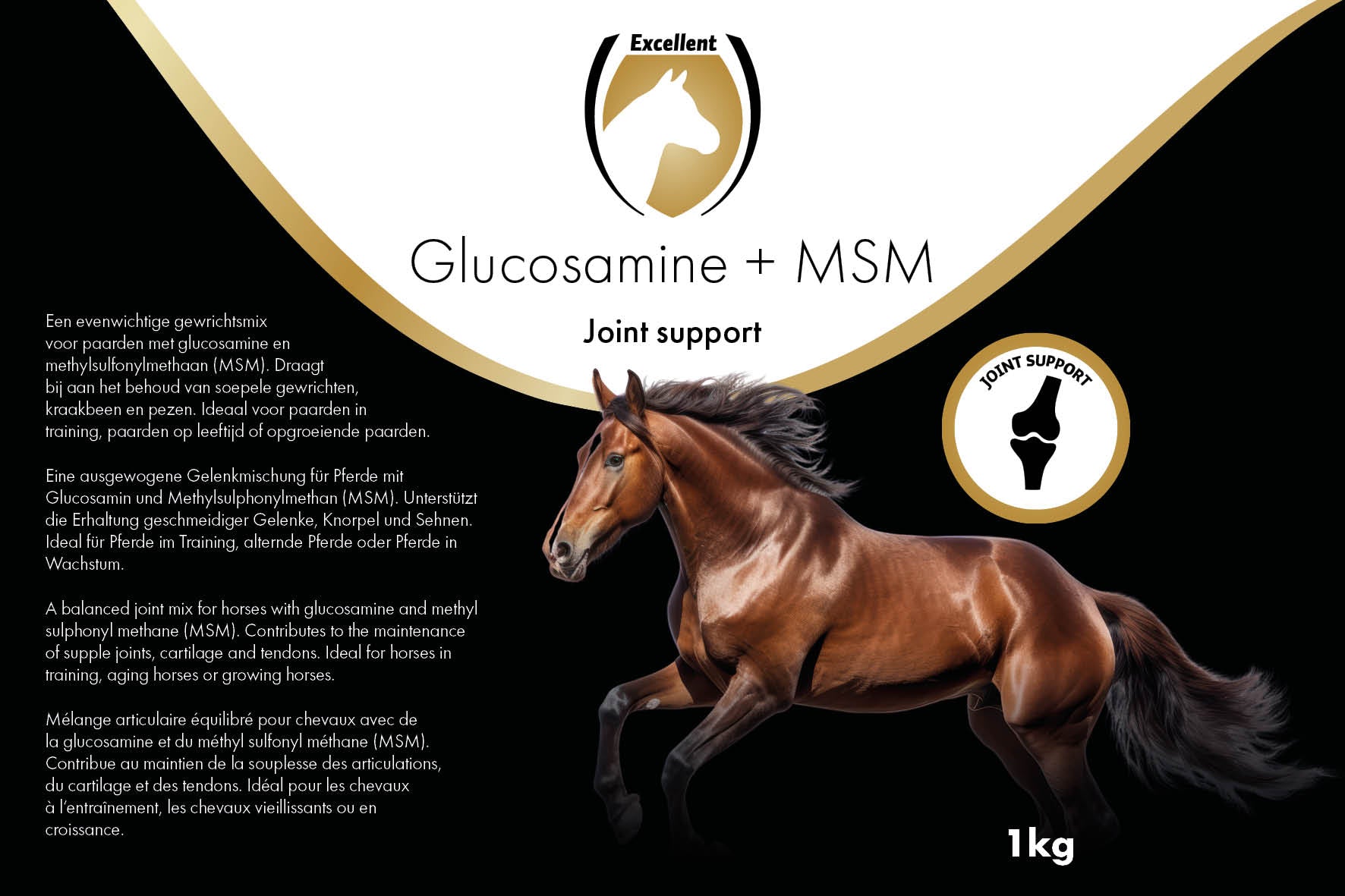 Excellent Horse Glucosamin + MSM, 1 kg