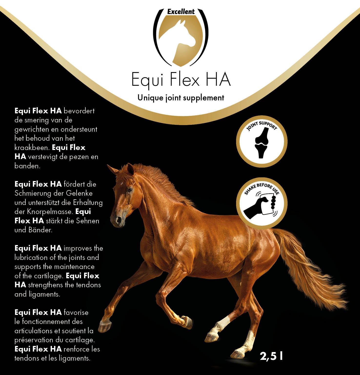 Excellent Horse Flex HA für Pferde, 2,5 l