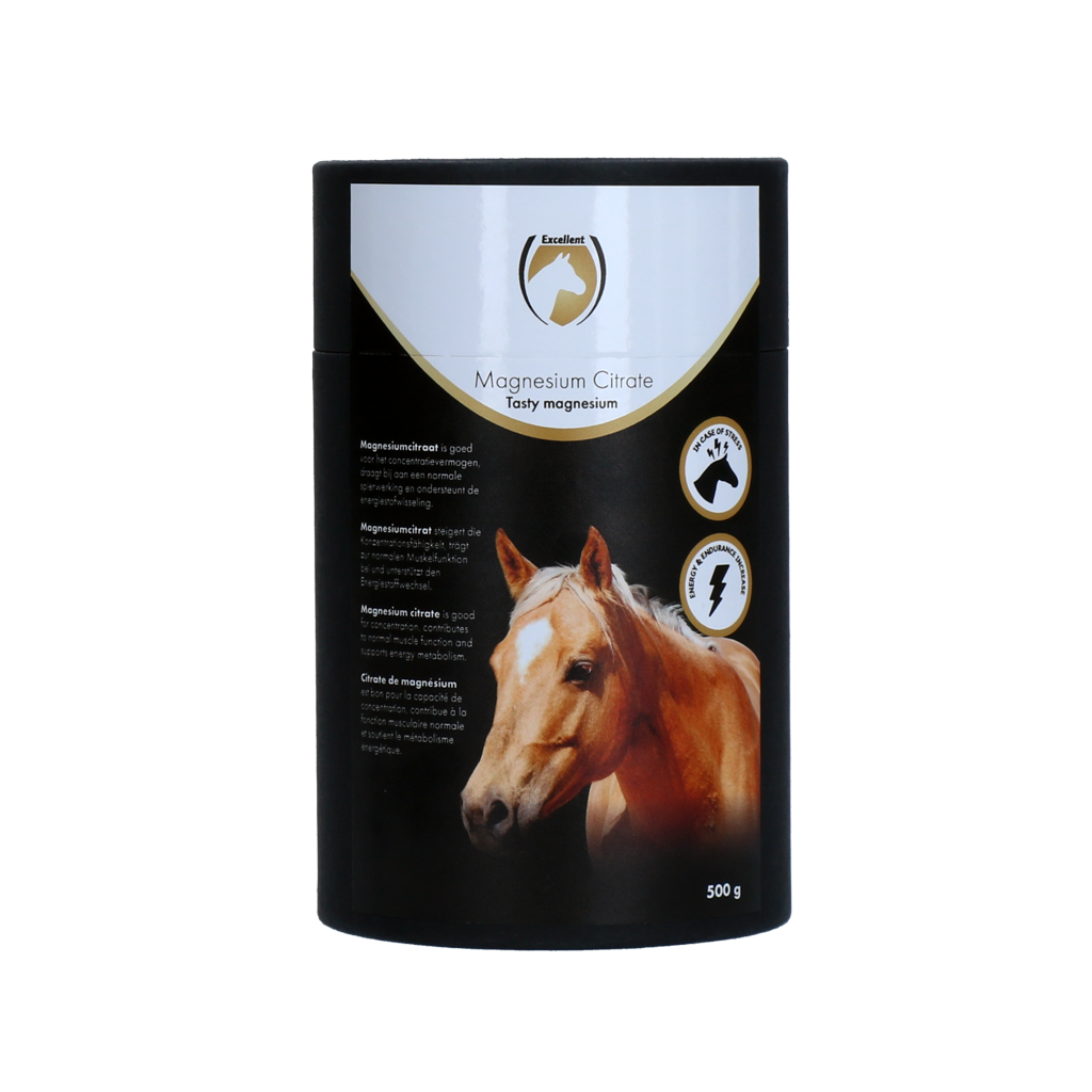 Excellent Horse Magnesiumcitrat, Ergänzungsfuttermittel für Pferde, 500 g